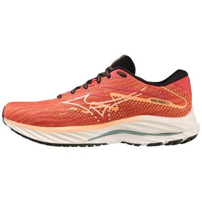 Zapatillas Para Correr Mizuno WAVE Rider 27 Mujer Coral / Blancos - Chile M957RKUESA